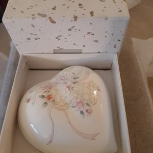 1/2 Price Marked Mikasa Forever Love Covered Heart Dish